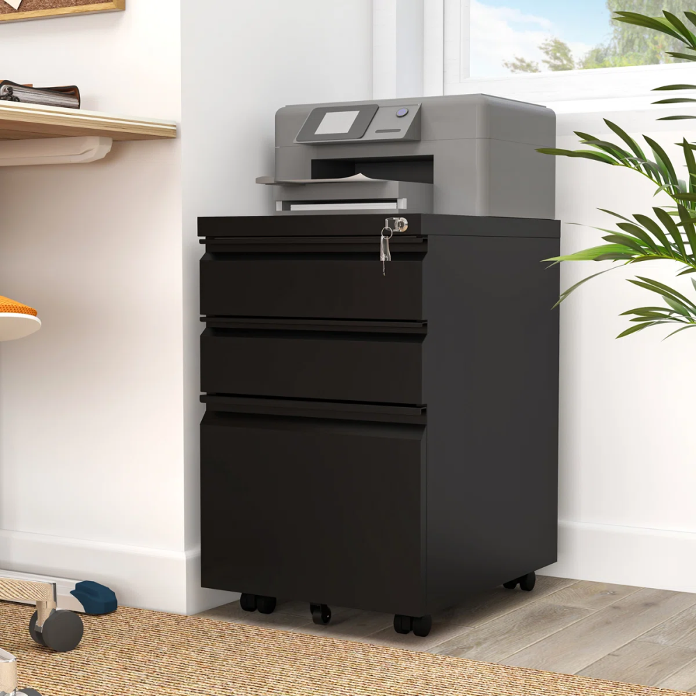 Lockable Metal Office Furniture Storage Filing Cabinets for Documents & Archiveros for Workshop & Kitchen Use