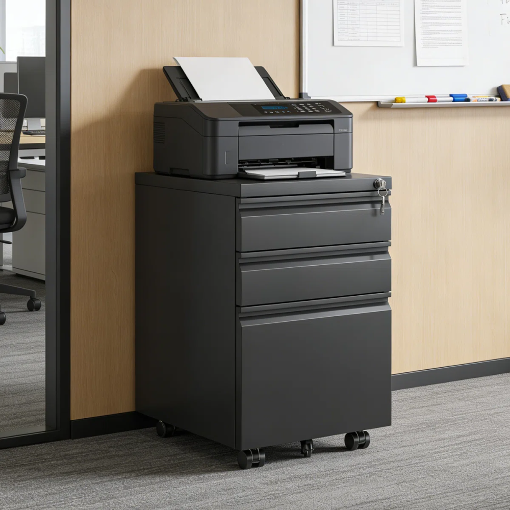 Lockable Metal Office Furniture Storage Filing Cabinets for Documents & Archiveros for Workshop & Kitchen Use