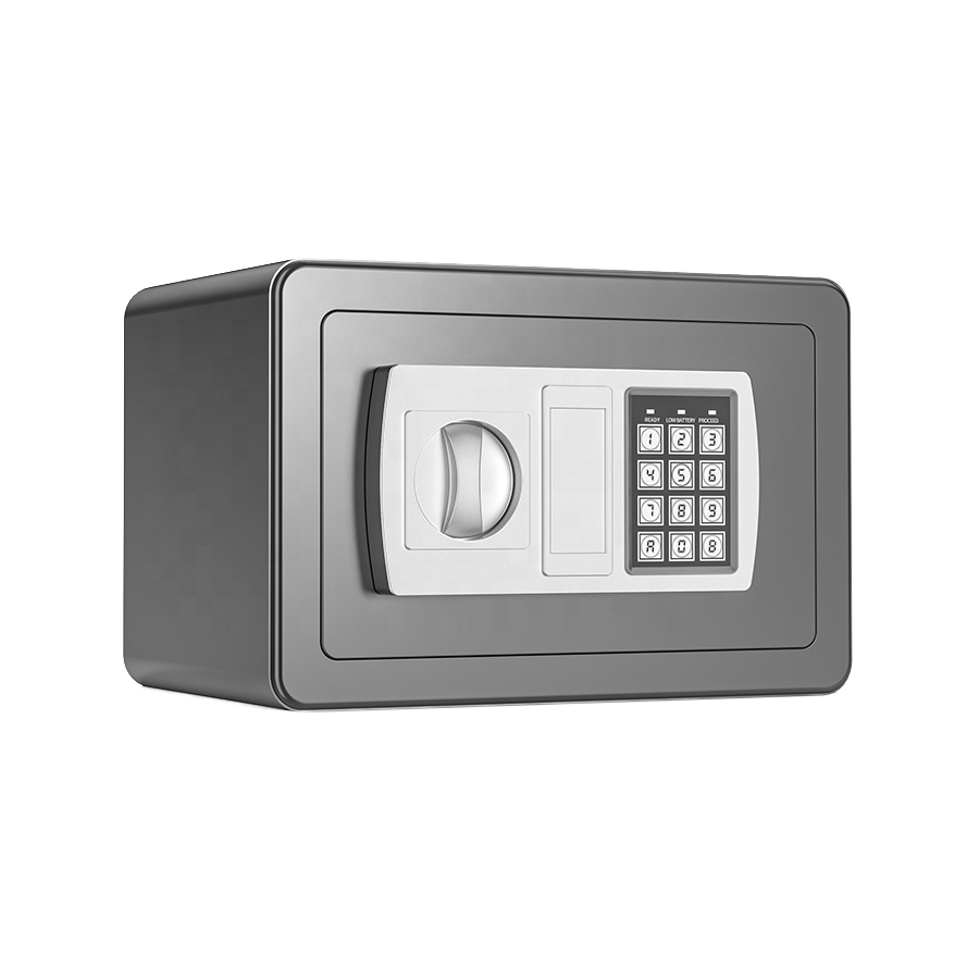 Wall-Mounted Hotel Safe Box with Key Lock Digital Electronic Money Safe for Office or Home Kids Gift Idea