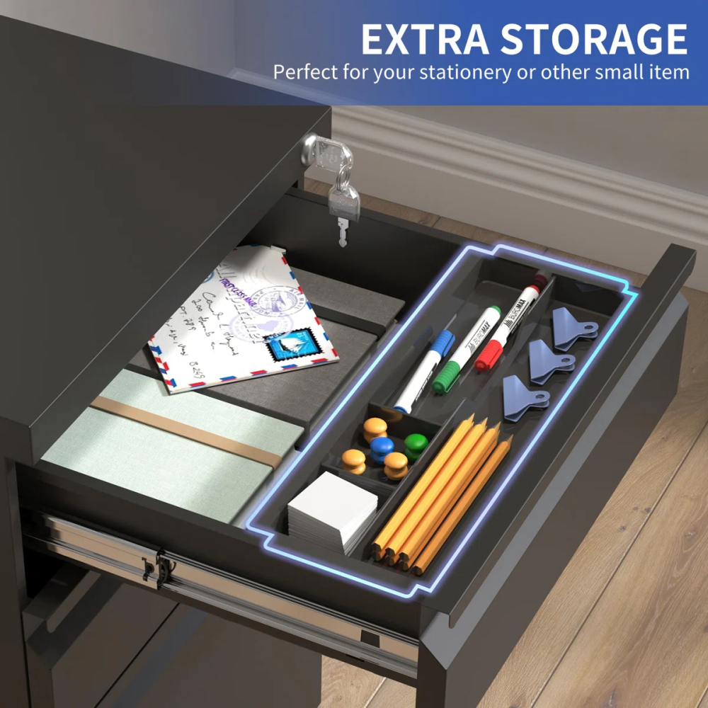 Lockable Metal Office Furniture Storage Filing Cabinets for Documents & Archiveros for Workshop & Kitchen Use