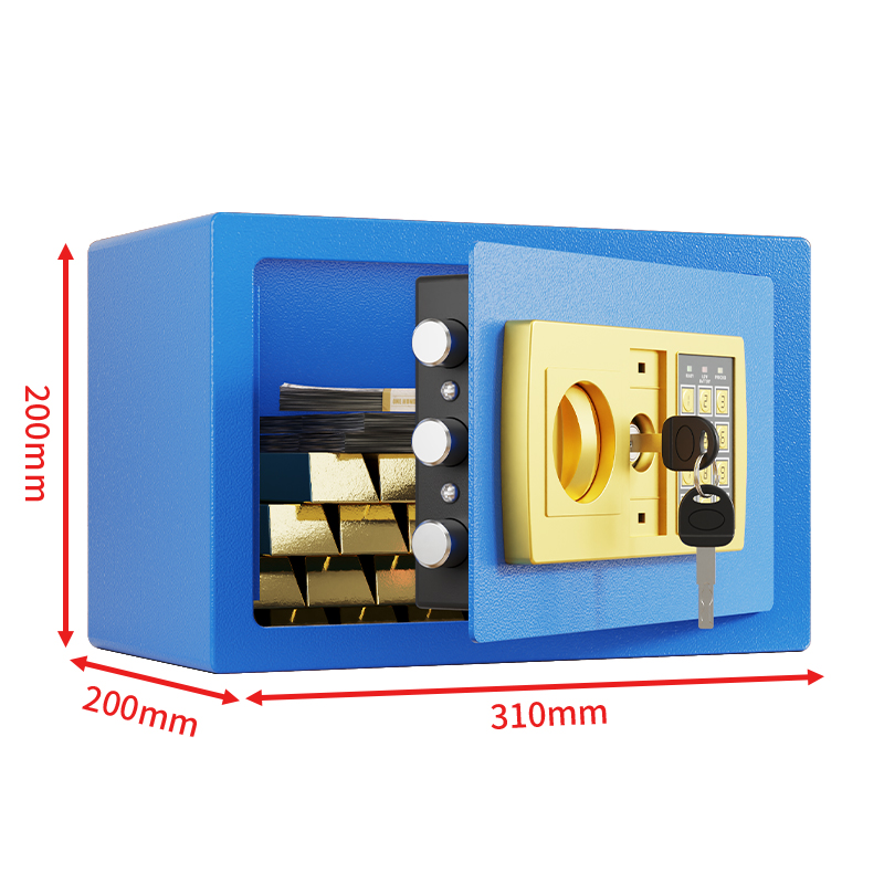Waterproof and Fireproof Steel Security Safe Box with Electronic Digital Lock and Key Lock for Home Office Safe and Secure