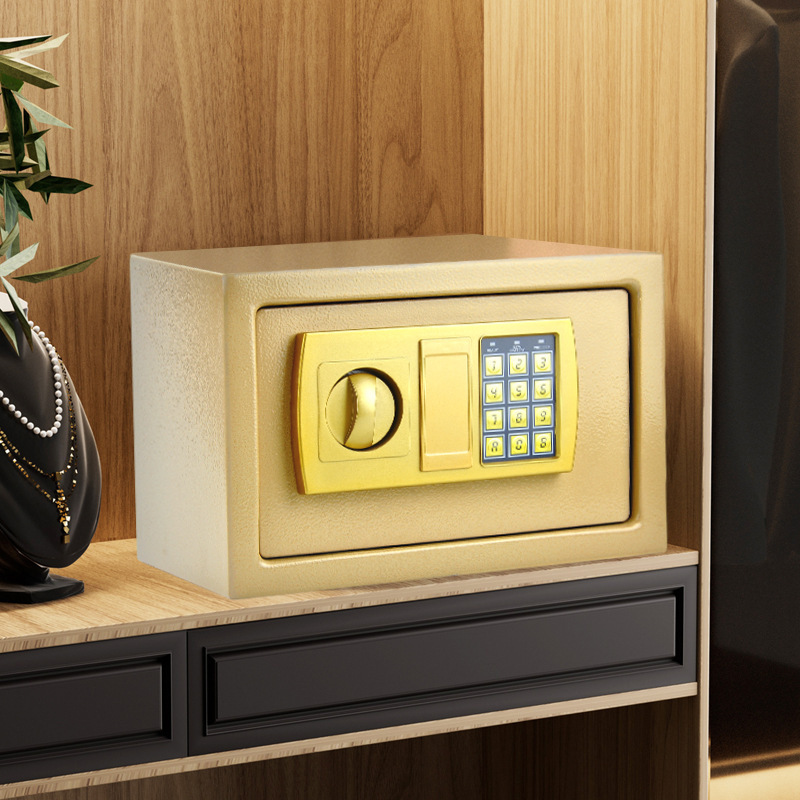 Waterproof and Fireproof Steel Security Safe Box with Electronic Digital Lock and Key Lock for Home Office Safe and Secure