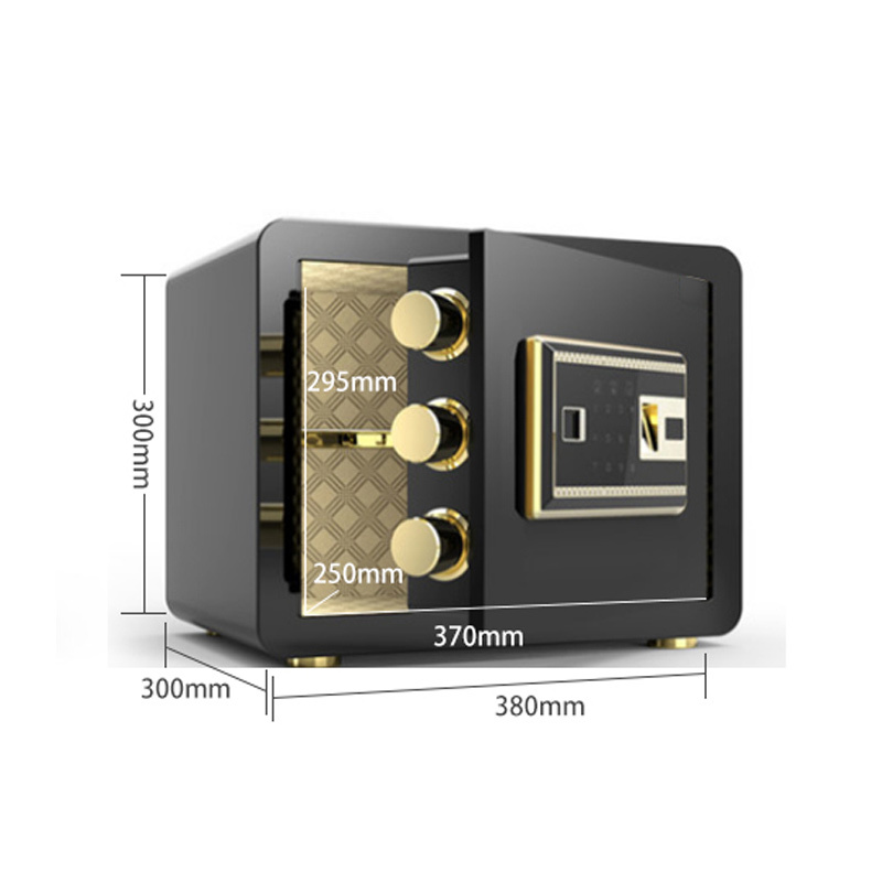 Luxury Thickened Steel Fingerprint Lock Vault Modern Home Hotel Safe Deposit Box with Stylish Storage for Living Room
