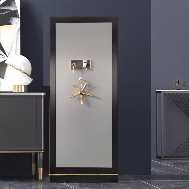 Luxury Smart Metal Safe Deposit Box Fingerprint Lock Modern Electronic Security for Home Hotel for Bedroom Living Room Wholesale
