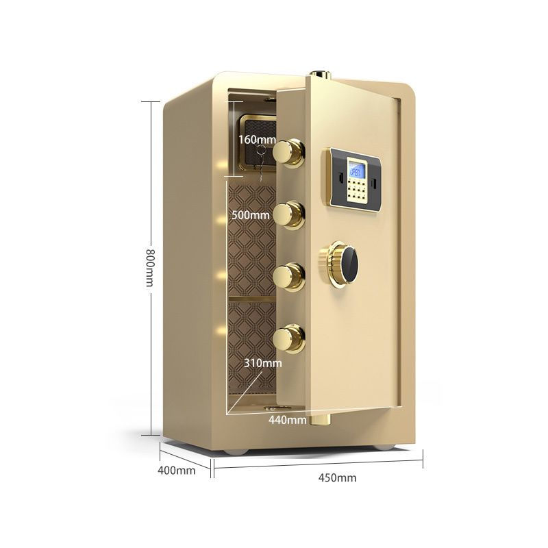 Luxury Steel Electronic Combination Lock Safe Box Modern Design Home Hotel Safety Cabinet for Money Storage for Bedroom