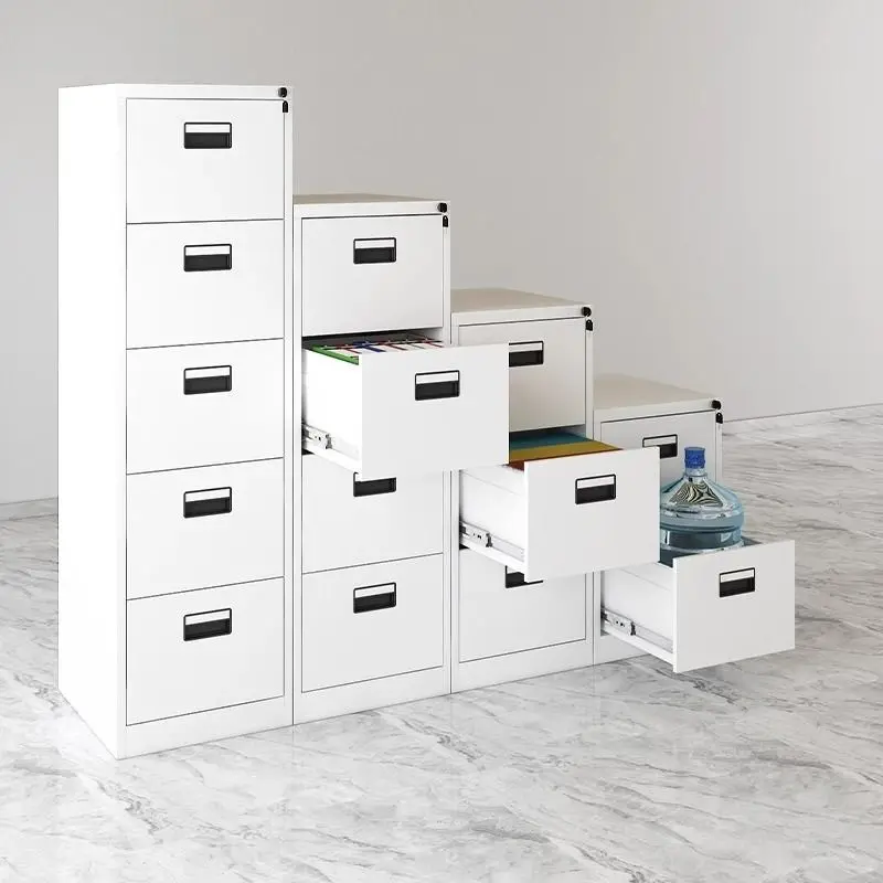4-Drawer Vertical Steel File Cabinet Locking Desk Drawers for Home Office Outdoor School for Kitchen Gym Hotel Basement