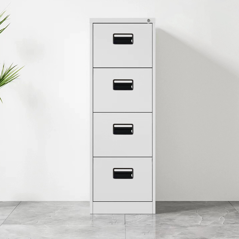 4-Drawer Vertical Steel File Cabinet Locking Desk Drawers for Home Office Outdoor School for Kitchen Gym Hotel Basement