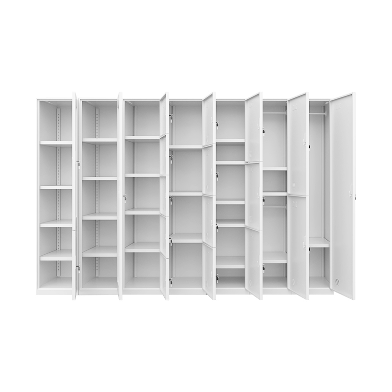 Hot Sale Durable Office Bookcase Filing Storage Cabinet 4 Adjustable Steel Glass Sliding Door for School Utility