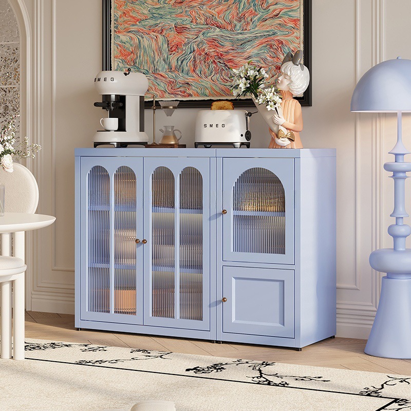 Adjustable Shelves Sideboard Cabinet with Storage Coffee Bar Table for Kitchen Dining and Living Room Use for Hotels Schools