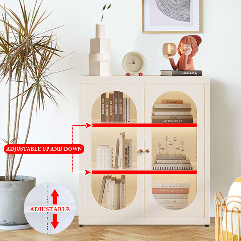 Adjustable Shelves Sideboard Cabinet with Storage Coffee Bar Table for Kitchen Dining and Living Room Use for Hotels Schools