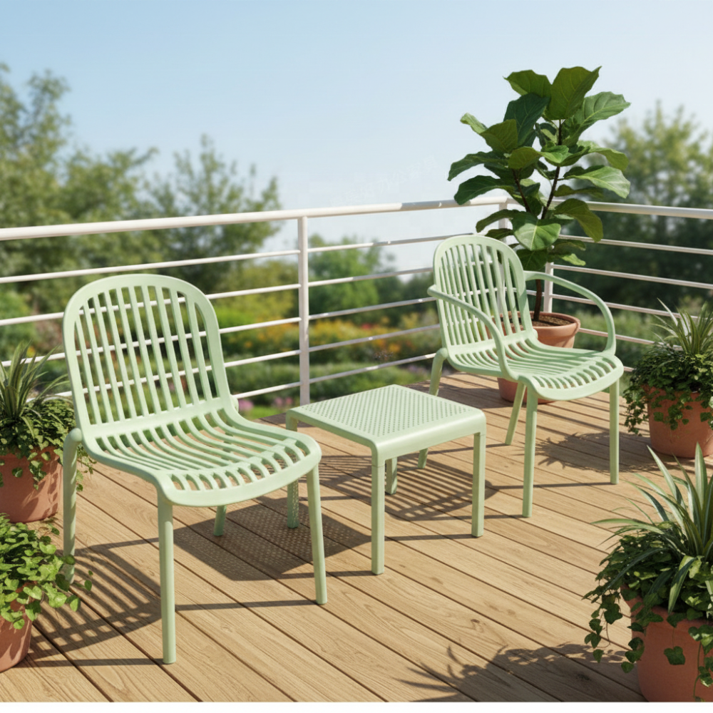 Modern Stackable Lightweight Dining Chair Weather-Resistant Plastic Armchair for Home Office School Patios & Cafs