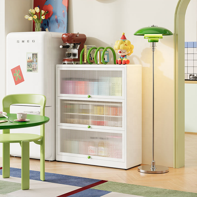 Modern Living Room Dining Cabinet with Metal Frame,Apartment Storage Cabinet Display Cabinet,Sideboard with 2 Doors
