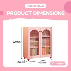 Pink 3C Fluted Glass