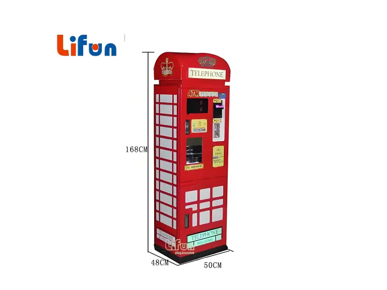 Lifun Vintage Telephone Booth Token Dispenser (Crown Token Dispenser),MY SHOP,Lifun Vintage Telephone Booth Token Dispenser (Crown Token Dispenser)