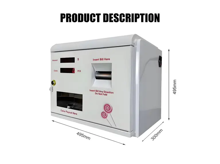 Mini Tabletop Coin Dispenser – Wall-Mounted Coin Token Dispenser for Arcades & Entertainment Venues,MY SHOP,Mini Tabletop Coin Dispenser – Wall-Mounted Coin Token Dispenser for Arcades & Entertainment Venues