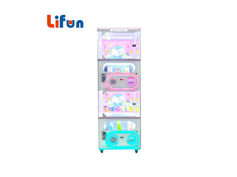 Máquina expendedora de cápsulas de juguetes Gashapon de estilo japonés de doble estación – Arcades personalizables que funcionan con monedas, MY SHOP, Máquina expendedora de cápsulas de juguetes Gashapon de estilo japonés de doble estación – Arcades personalizables que funcionan con monedas