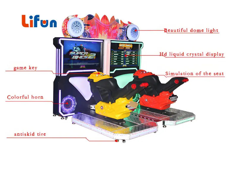 42” Super Bike 2 Twins Arcade Machine – Dual Motorcycle Racing Game,MY SHOP,42” Super Bike 2 Twins Arcade Machine – Dual Motorcycle Racing Game