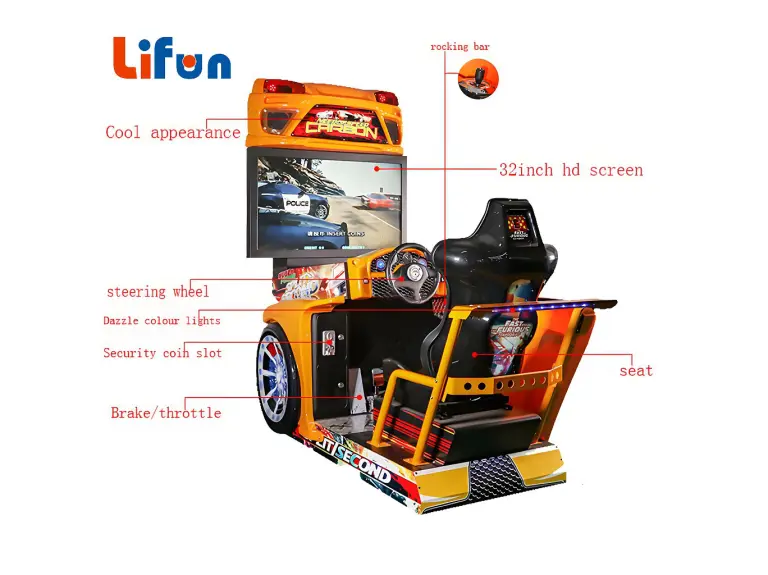 42” Split Second Single Racing Arcade Machine,MY SHOP,42” Split Second Single Racing Arcade Machine