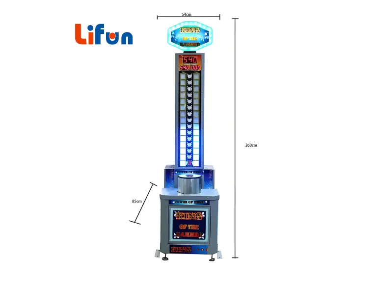 Máquina recreativa King of The Hammer | Juego de canje de tickets High Striker, MI TIENDA, Máquina recreativa King of The Hammer | Juego de canje de tickets High Striker