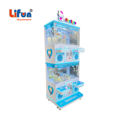Full transparent tempered glass plush gift storage display window