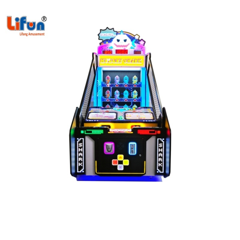 Lifun Hungry Shark Ball Target Ticket Redemption Machine | Single-Player Family Skill Arcade Cabinet With High-Score Bonus Tickets,MY SHOP,Lifun Hungry Shark Ball Target Ticket Redemption Machine | Single-Player Family Skill Arcade Cabinet With High-Score Bonus Tickets