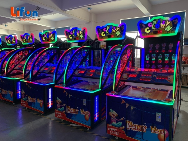 Lifun Crazy Clown Ball Toss Ticket Redemption Machine | Single-Player Family Skill Arcade Cabinet With Built-In Ticket Dispenser,MY SHOP,Lifun Crazy Clown Ball Toss Ticket Redemption Machine | Single-Player Family Skill Arcade Cabinet With Built-In Ticket Dispenser