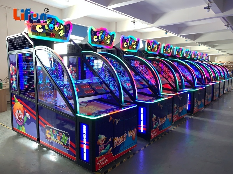 Lifun Crazy Clown Ball Toss Ticket Redemption Machine | Single-Player Family Skill Arcade Cabinet With Built-In Ticket Dispenser,MY SHOP,Lifun Crazy Clown Ball Toss Ticket Redemption Machine | Single-Player Family Skill Arcade Cabinet With Built-In Ticket Dispenser