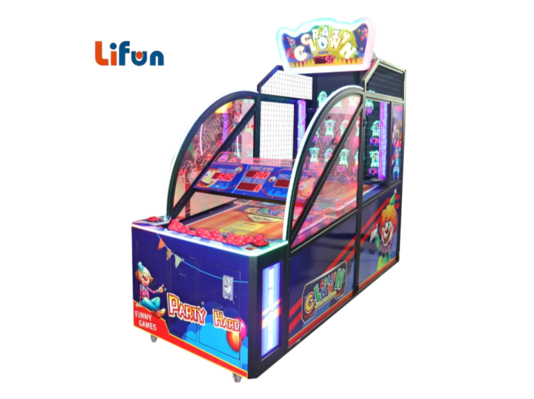 Lifun Crazy Clown Ball Toss Ticket Redemption Machine | Single-Player Family Skill Arcade Cabinet With Built-In Ticket Dispenser,MY SHOP,Lifun Crazy Clown Ball Toss Ticket Redemption Machine | Single-Player Family Skill Arcade Cabinet With Built-In Ticket Dispenser