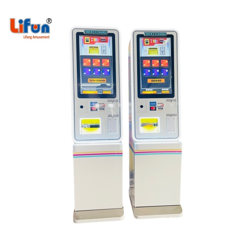 Lifun Smart Token Exchange Machine | 21.5 Inch Touch Screen Unattended Arcade Coin Dispenser Supporting Multi Payment Methods,MY SHOP,Lifun Smart Token Exchange Machine | 21.5 Inch Touch Screen Unattended Arcade Coin Dispenser Supporting Multi Payment Methods