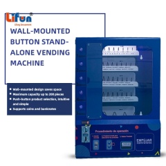 Lifun Wall Mount Vending Machine For Small Packaged Goods | 10 Spiral Lane Unmanned Retail Unit Supporting Cash Coin & Bill Payment,MY SHOP,Lifun Wall Mount Vending Machine For Small Packaged Goods | 10 Spiral Lane Unmanned Retail Unit Supporting Cash Coin & Bill Payment