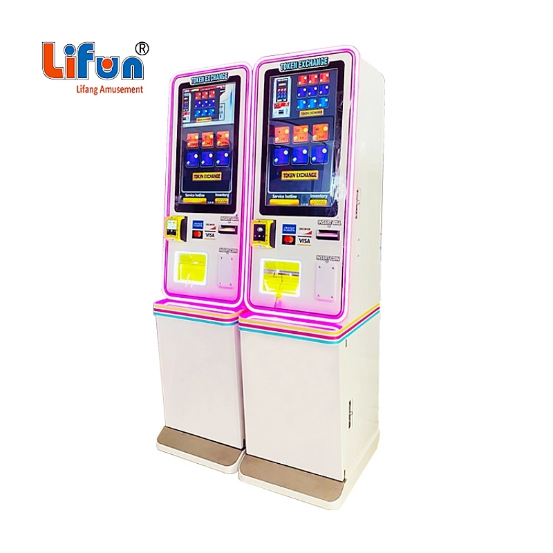 Lifun Smart Token Exchange Machine | 21.5 Inch Touch Screen Unattended Arcade Coin Dispenser Supporting Multi Payment Methods,MY SHOP,Lifun Smart Token Exchange Machine | 21.5 Inch Touch Screen Unattended Arcade Coin Dispenser Supporting Multi Payment Methods