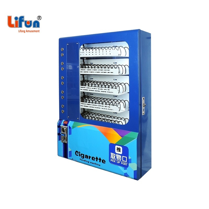 Lifun Wall Mount Vending Machine For Small Packaged Goods | 10 Spiral Lane Unmanned Retail Unit Supporting Cash Coin & Bill Payment,MY SHOP,Lifun Wall Mount Vending Machine For Small Packaged Goods | 10 Spiral Lane Unmanned Retail Unit Supporting Cash Coin & Bill Payment
