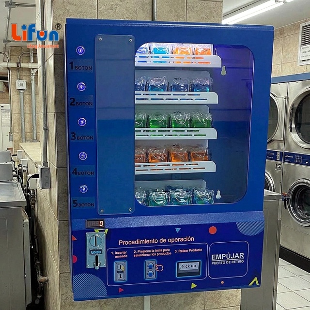 Lifun Wall Mount Vending Machine For Small Packaged Goods | 10 Spiral Lane Unmanned Retail Unit Supporting Cash Coin & Bill Payment,MY SHOP,Lifun Wall Mount Vending Machine For Small Packaged Goods | 10 Spiral Lane Unmanned Retail Unit Supporting Cash Coin & Bill Payment