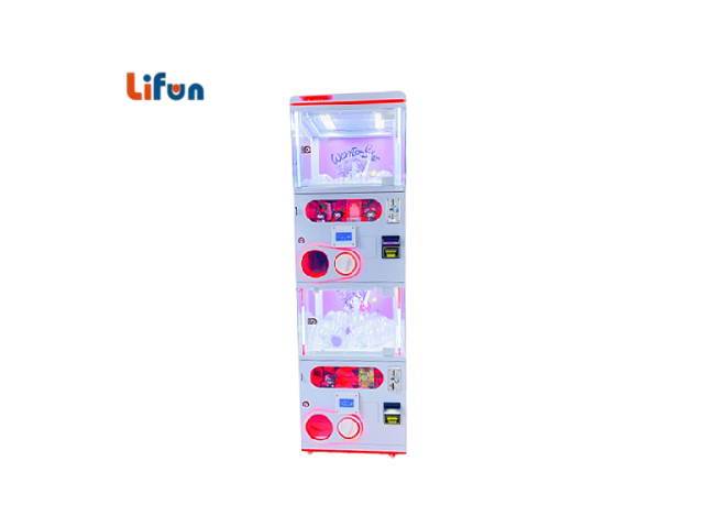 Lifun Double-Deck Capsule Toy Vending Machine | Space-Saving 100mm Gashapon Coin Operated Retail Dispenser With LED Light Decor,MY SHOP,Lifun Double-Deck Capsule Toy Vending Machine | Space-Saving 100mm Gashapon Coin Operated Retail Dispenser With LED Light Decor