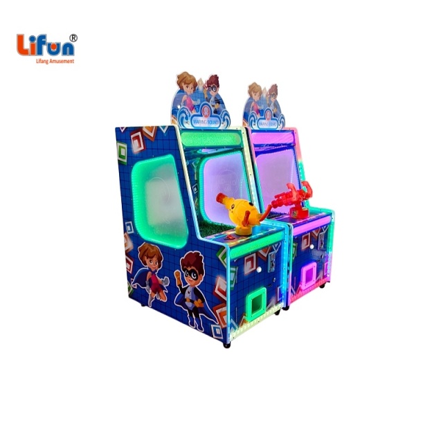 Lifun Mini Water Shooting Game | Single Frame LED Lit Machine With Optional Capsule Toys Redemption,MY SHOP,Lifun Mini Water Shooting Game | Single Frame LED Lit Machine With Optional Capsule Toys Redemption