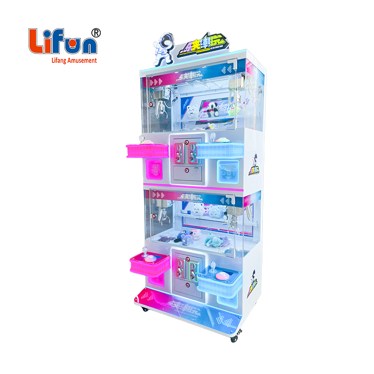 Lifun 4-Player Mini Claw Machine with Dual-Level Prize Cabinets,MY SHOP,Lifun 4-Player Mini Claw Machine with Dual-Level Prize Cabinets
