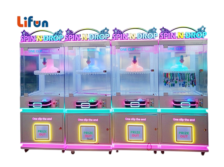 Lifun Spin N Drop Clip Prize Arcade Machine with LED Lighting,MY SHOP,Lifun Spin N Drop Clip Prize Arcade Machine with LED Lighting