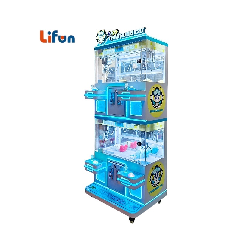 Lifun Traveling Cat 4-Station Mini Claw Machine with LED Glow,MY SHOP,Lifun Traveling Cat 4-Station Mini Claw Machine with LED Glow