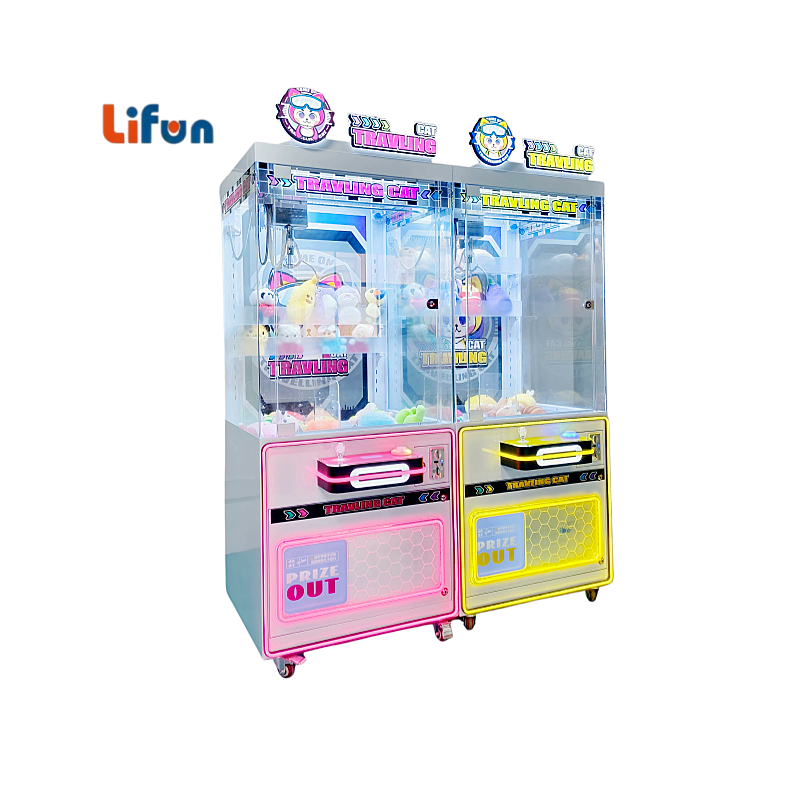 Lifun 31" Traveling Cat Claw Machine with LED Glow & Prize Out,MY SHOP,Lifun 31" Traveling Cat Claw Machine with LED Glow & Prize Out