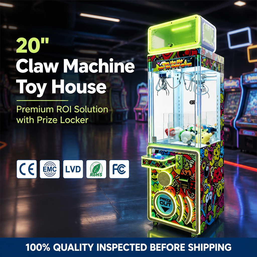 Lifun Toy House Graffiti Claw Machine with Illuminated Prize Locker,MY SHOP,Lifun Toy House Graffiti Claw Machine with Illuminated Prize Locker
