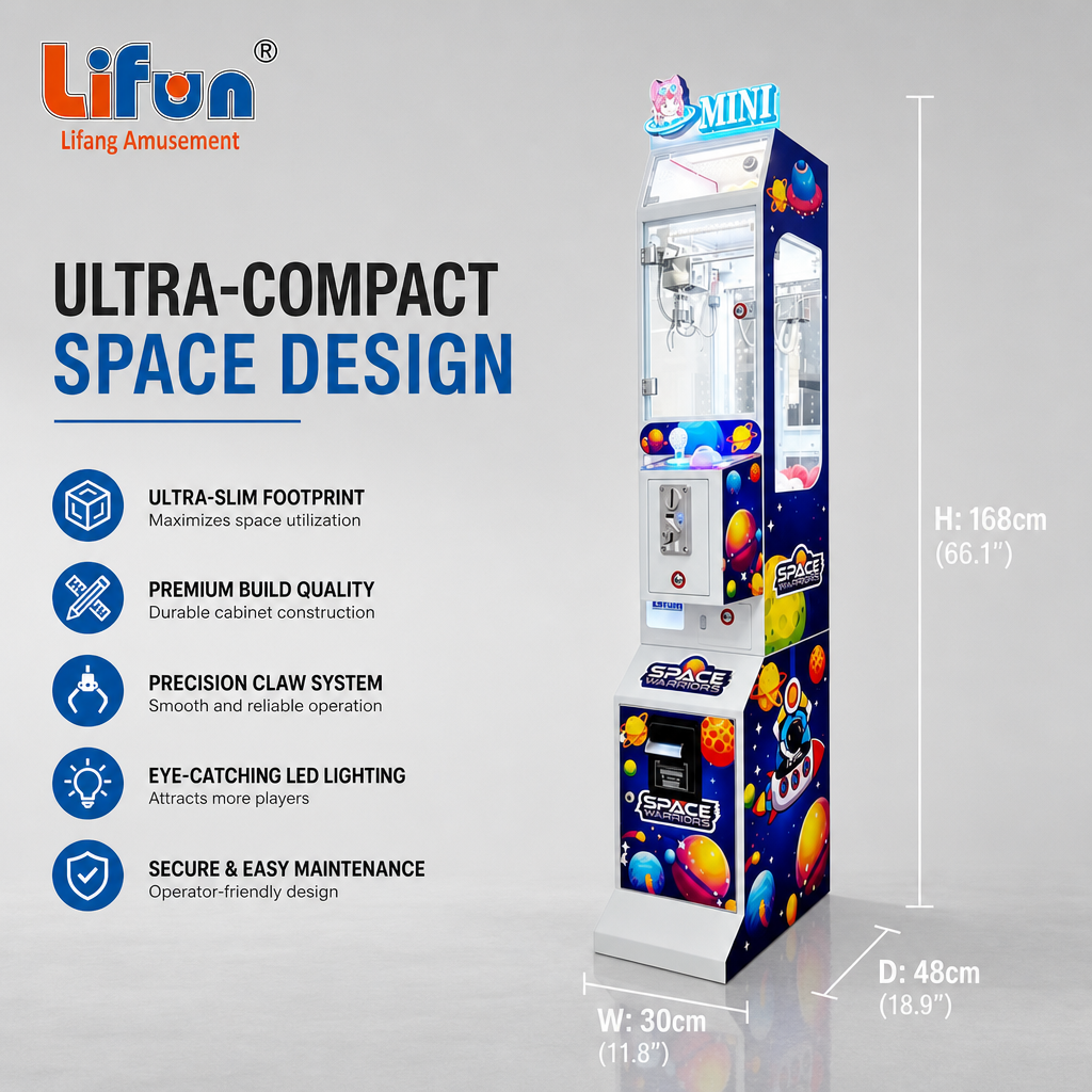 Lifun Space Mini Claw Machine – Ultra-Thin Arcade Design,MY SHOP,Lifun Space Mini Claw Machine – Ultra-Thin Arcade Design
