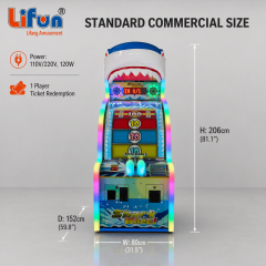 Lifun Shark Wheel Arcade Game with 3D Shark Head & Ticket Out,MY SHOP,Lifun Shark Wheel Arcade Game with 3D Shark Head & Ticket Out