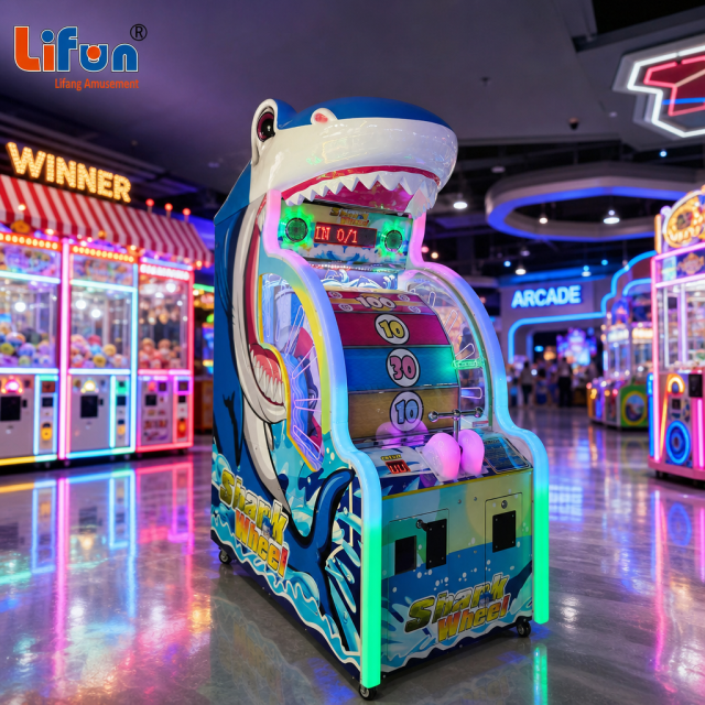Lifun Shark Wheel Arcade Game with 3D Shark Head & Ticket Out,MY SHOP,Lifun Shark Wheel Arcade Game with 3D Shark Head & Ticket Out