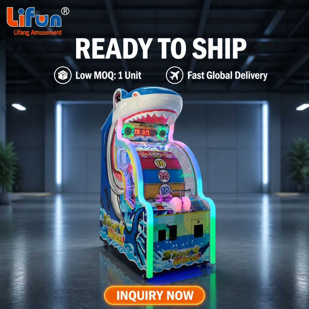 Lifun Shark Wheel Arcade Game with 3D Shark Head & Ticket Out,MY SHOP,Lifun Shark Wheel Arcade Game with 3D Shark Head & Ticket Out