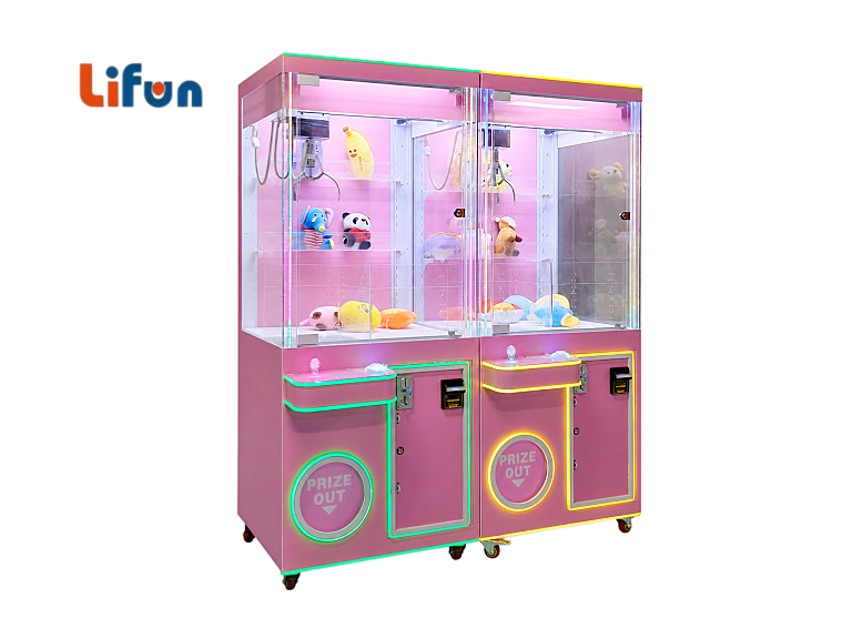 Lifun 31" Candy Pink Claw Machine with Glowing LED Frame,MY SHOP,Lifun 31" Candy Pink Claw Machine with Glowing LED Frame