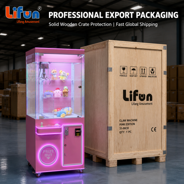 Lifun 31" Candy Pink Claw Machine with Glowing LED Frame,MY SHOP,Lifun 31" Candy Pink Claw Machine with Glowing LED Frame
