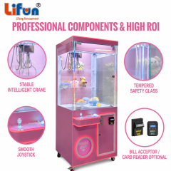 Lifun 31" Candy Pink Claw Machine with Glowing LED Frame,MY SHOP,Lifun 31" Candy Pink Claw Machine with Glowing LED Frame