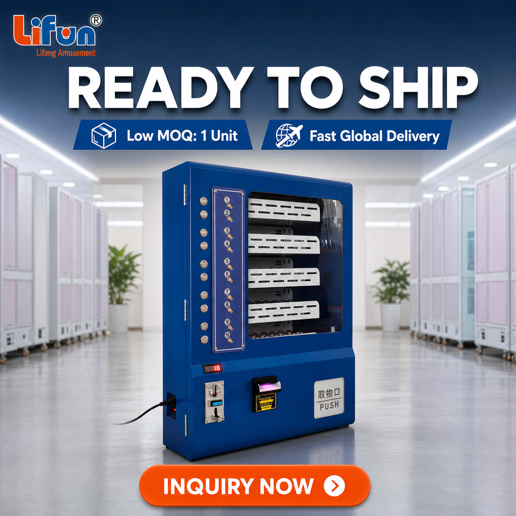 Lifun Wall-Mounted Vending Machine – 10 Lanes & 100 Item Capacity,MY SHOP,Lifun Wall-Mounted Vending Machine – 10 Lanes & 100 Item Capacity