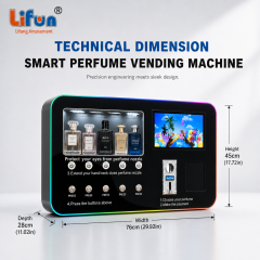 Lifun Smart Perfume Vending Machine with WiFi & Ad Screen,MY SHOP,Lifun Smart Perfume Vending Machine with WiFi & Ad Screen