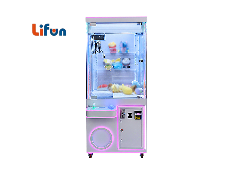Lifun 31" White Arcade Crane for Large Plush with LED Trim,MY SHOP,Lifun 31" White Arcade Crane for Large Plush with LED Trim
